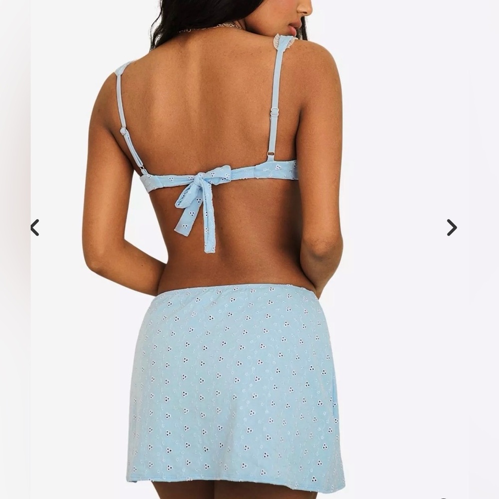 Dippin' Daisy's Baby Blue Eyelet Swim Coverup Skirt - Picture 12 of 15